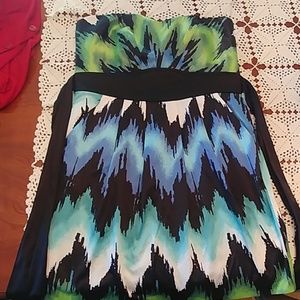 Strapless mini dress size 14